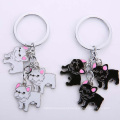 Custom Cute Pet Dog Logo Design Charm Promotional Metal Keychains